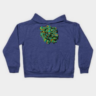 Psychedelic worms Kids Hoodie